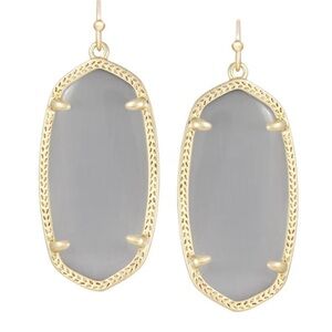Kendra Scott Gold and Gray Earrings